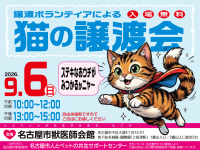 譲渡ボランティアによる猫の譲渡会開催！